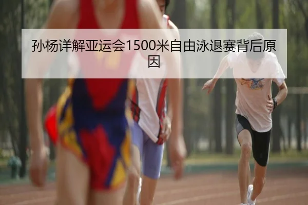 孙杨详解亚运会1500米自由泳退赛背后原因